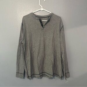 Men’s Gray Henley Longsleeve